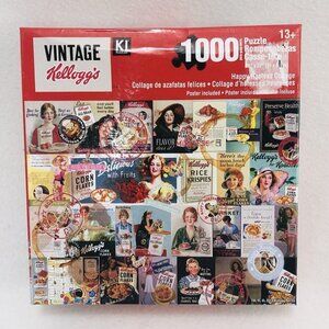 Ki Puzzle 1000 Pcs Jigsaw Vintage Kellogg Hostess Collage Women Model Ads Brand